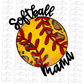 Softball Mama Png - Baseball Sublimation - Digital Download