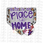 There No Place Like Home PNG - Baseball Sublimation - Digital Download - Purple
