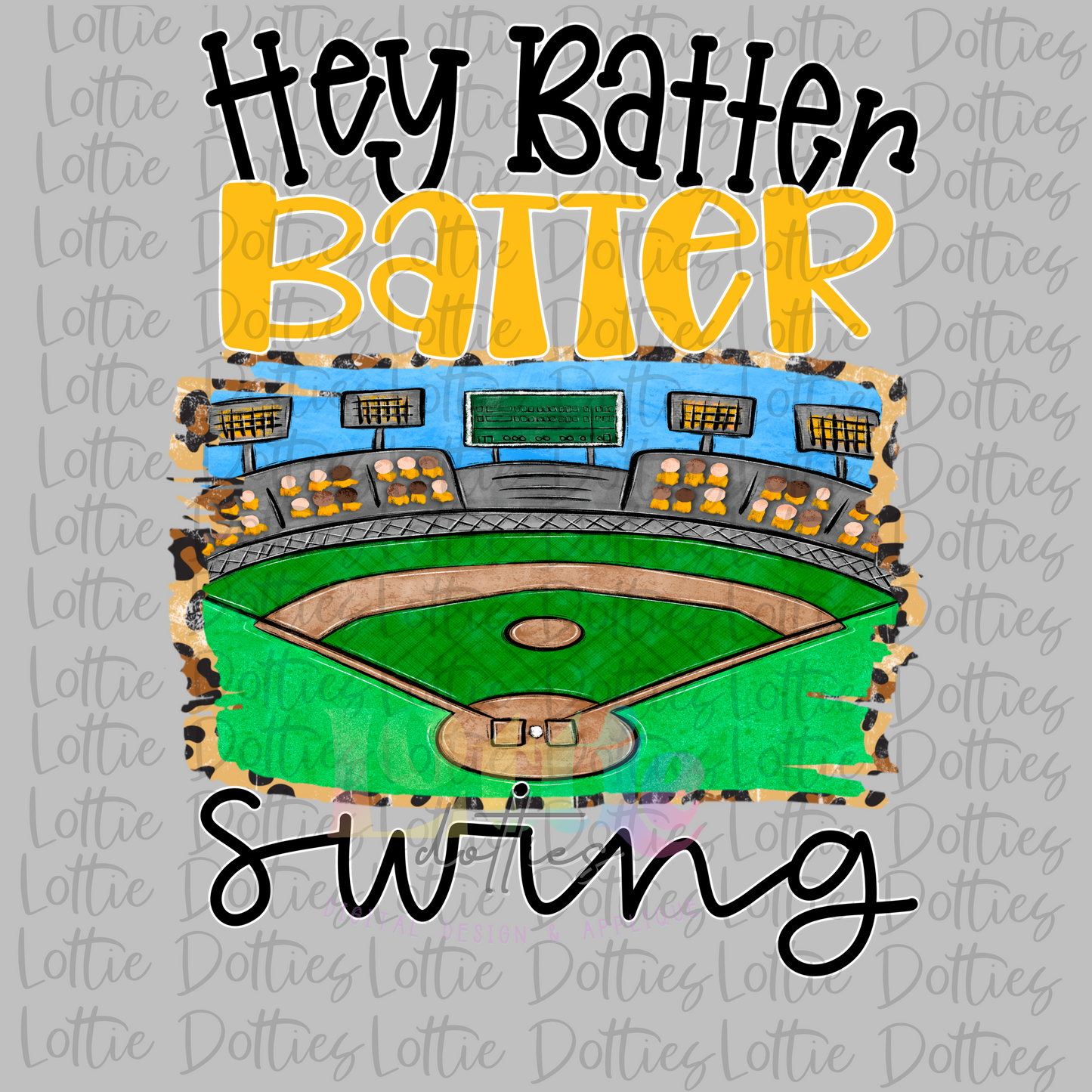 Hey Batter Batter  PNG - Sublimation - Digital Download - Black and Gold