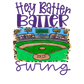 Hey Batter Batter  PNG - Sublimation - Digital Download - Purple