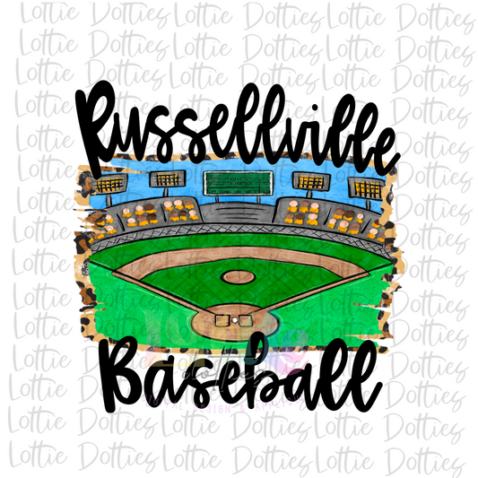 Russellville Baseball  PNG - Tigers sublimation design - Digital Download