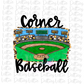 Corner Baseball PNG- Corner Sublimation- Digital Download