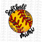 Softball Mimi Png - Softball Sublimation - Digital Download