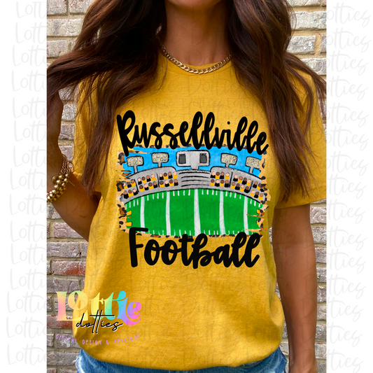 RUSSELLVILLE FOOTBALL PNG - TIGERS SUBLIMATION - DIGITAL DOWNLOAD