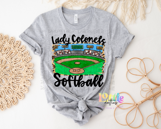 Lady Colonels Softball PNG - Colonels Softball sublimation design - Digital Download