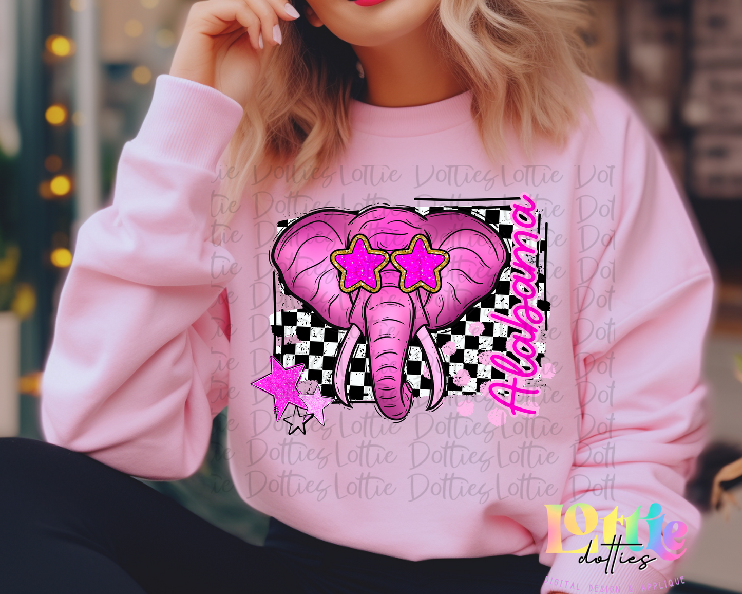 Pink Elephant Png | Elephant Design | Digital Download | Alabama