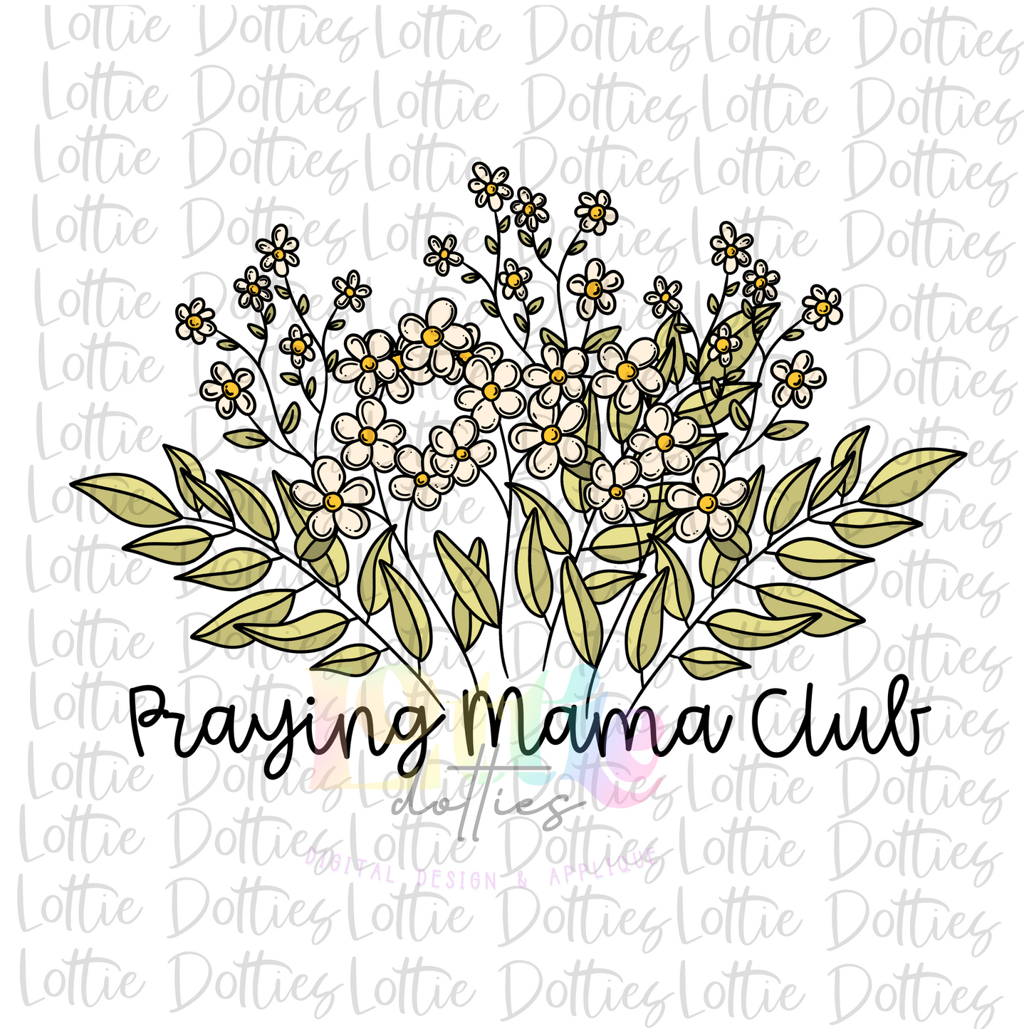 Praying Mama Club PNG - Praying Mama Club Sublimation- Digital Download