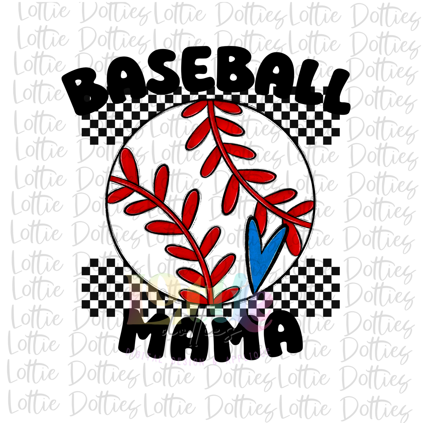 Baseball Mama Png - Baseball Design - Baseball  Sublimation - Blue