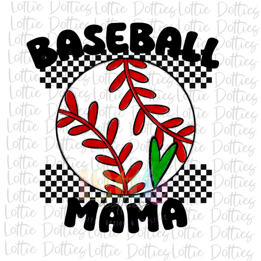 Baseball Mama Png - Baseball Design - Baseball  Sublimation - Green