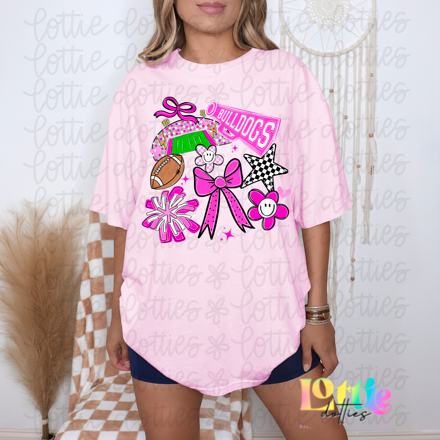 Bulldogs Pink Bundle PNG - Bulldogs Bundle design - Digital Download