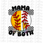 Baseball and Softball Mama PNG - Mama of Both Sublimation - Digital Download - Gold