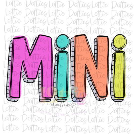 Mini PNG -Mini Sublimation -  Digital Download