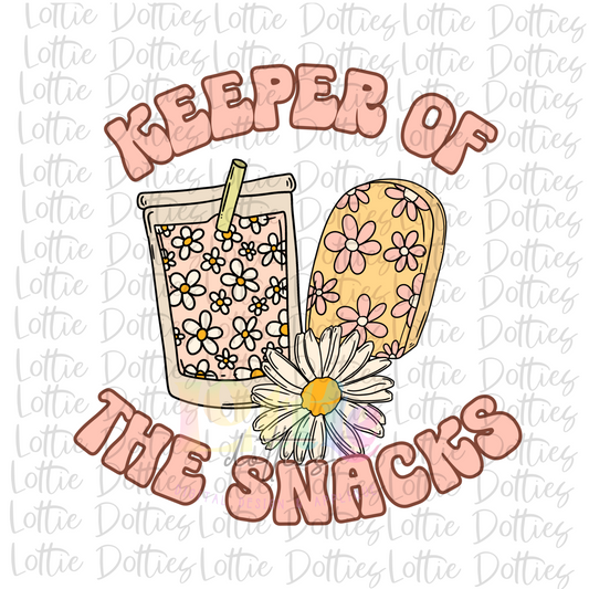 Keeper of the Snacks Png - Mom Sublimation Design - Digital Download