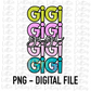 GiGi Png - Sublimation File - Instant Download - Digital Download