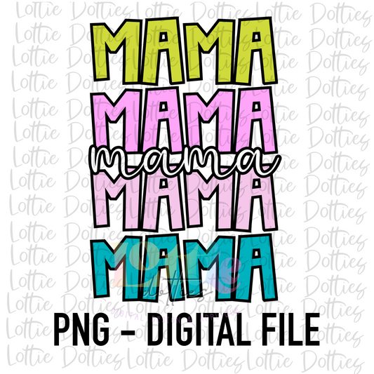 MaMa Png - MAMA Sublimation File - Instant Download - Digital Download