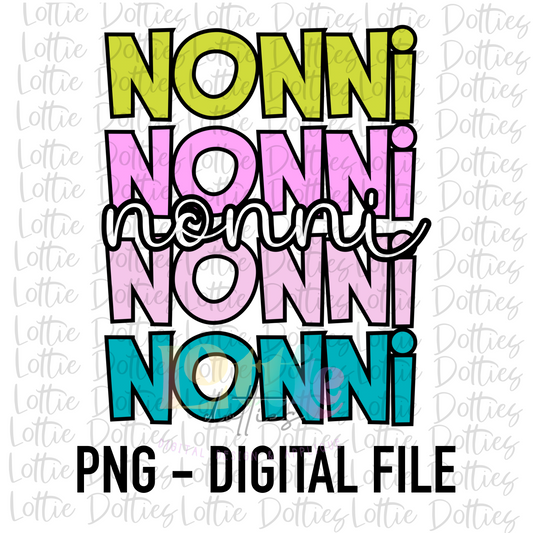 Nonni PNG -  Nonni Sublimation - Mother’s Day sublimation design - digital download