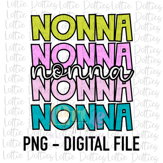 Nonna Png - Nonna Sublimation File - Digital Download - Mother’s Day