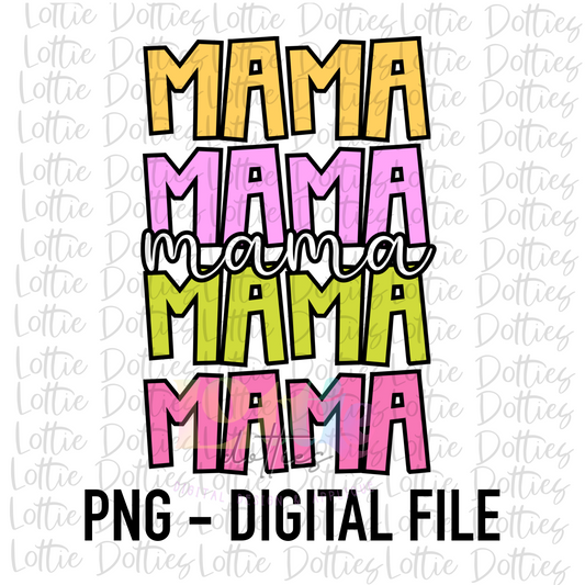 MaMa Png - MAMA Sublimation File - Instant Download - Digital Download