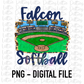 Falcons Softball  PNG - Falcons Sublimation design - Digital Download