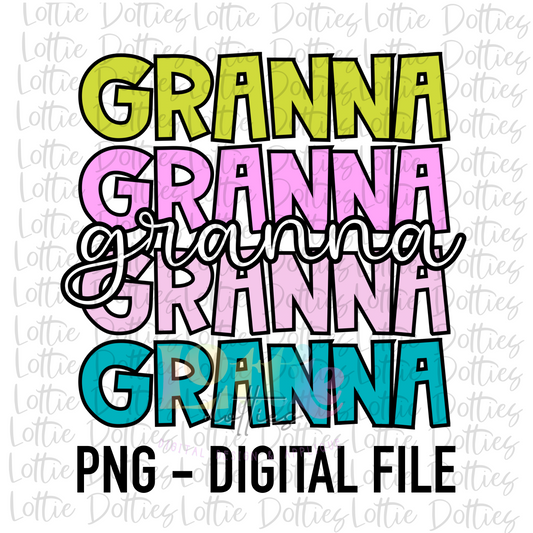 Granna Png - Sublimation File - Instant Download - Digital Download