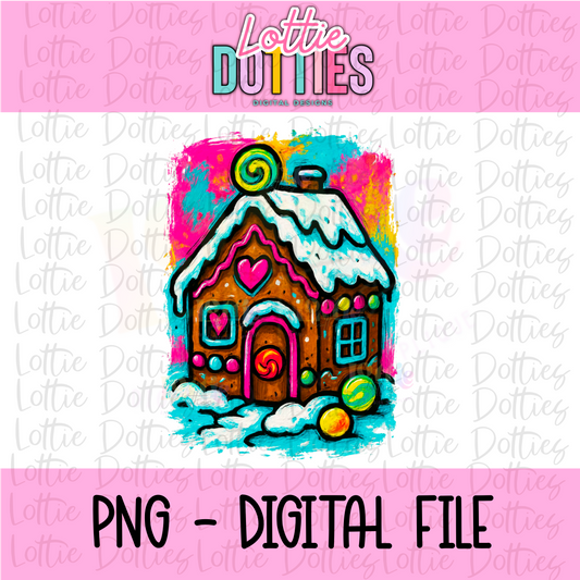 Gingerbread Png | Christmas Design | Digital Download | Paint splash