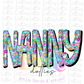 Nanny Png - Sublimation - Digital Download - Mother’s Day