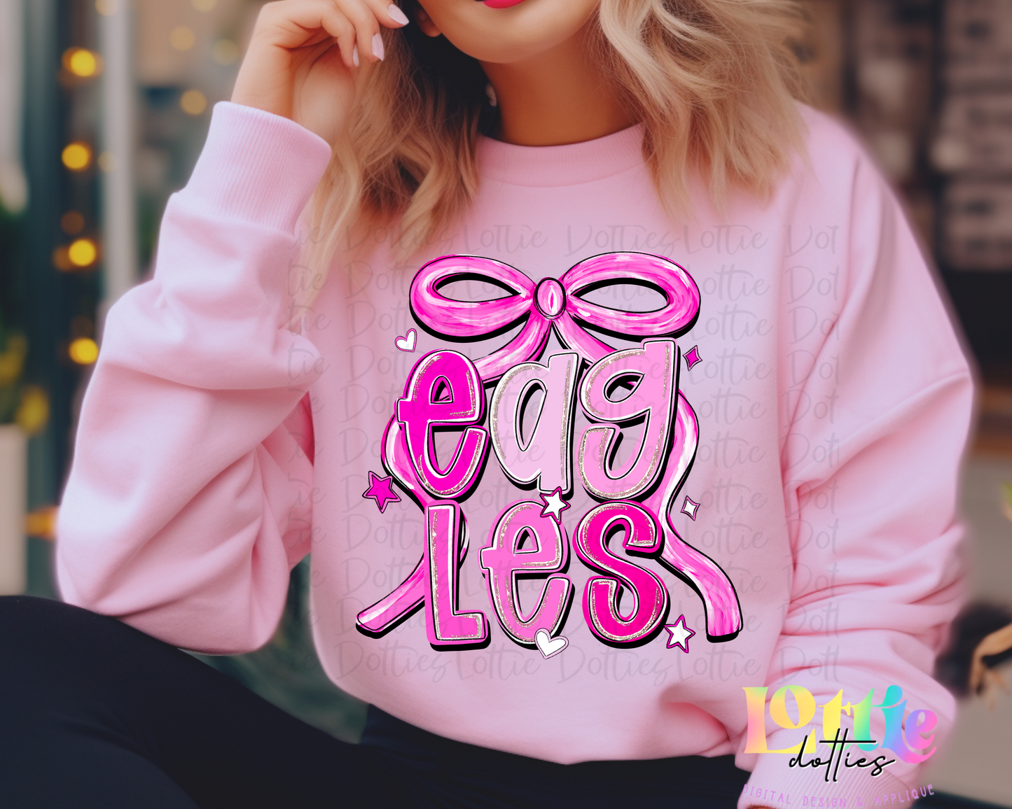 Pink out Eagles Bundle PNG | Pink Mascot designs | Digital Download