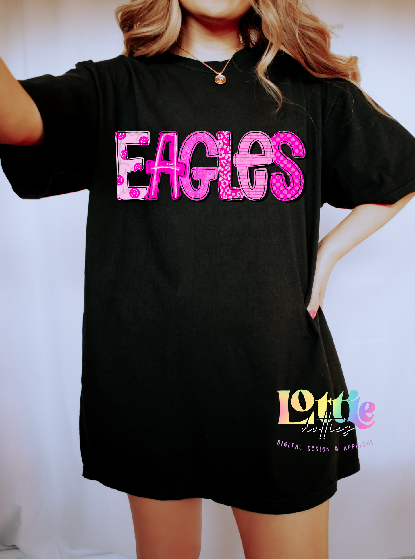 Pink out Eagles Bundle PNG | Pink Mascot designs | Digital Download