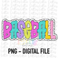 Baseball PNG - Baseball Sublimation - Digital Download