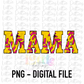 Mama PNG - Mama Softball Sublimation - Digital Download - Pink