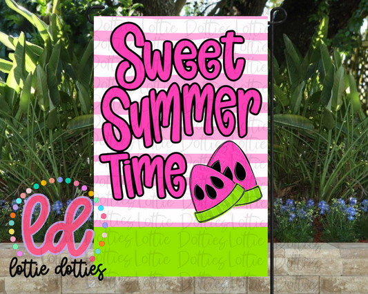 Sweet Summer Time Flag - Watermelon Sublimation design - Digital Download