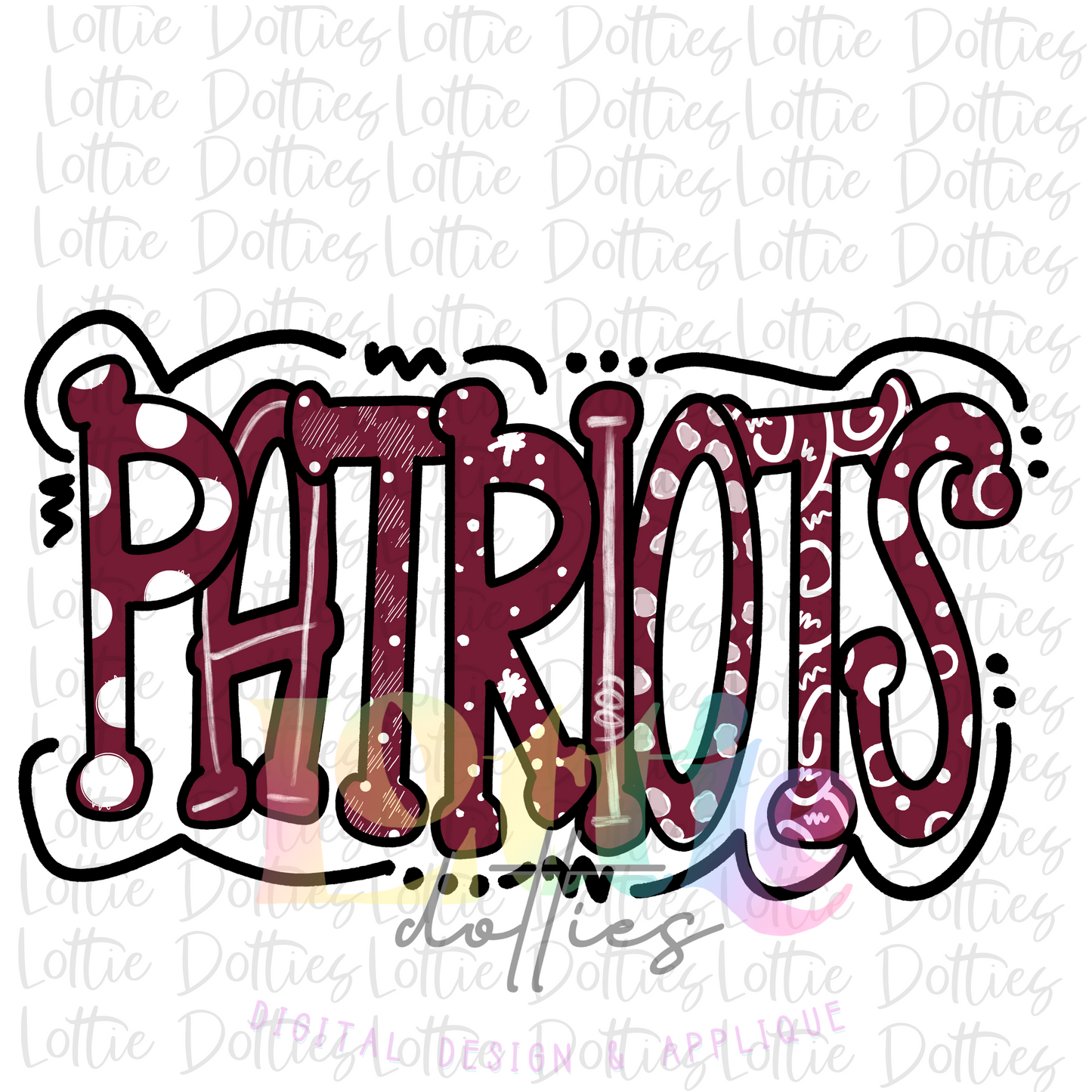 Patriots PNG - Patriots Sublimation Design - Digital Download - Maroon