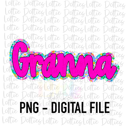 Granna Png - Mother’s Day sublimation Png - Digital Download