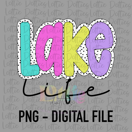 Lake life - sublimation design - Digital Download