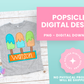 Popsicle Trio PNG - Popsicle  Sublimation - Digital Download