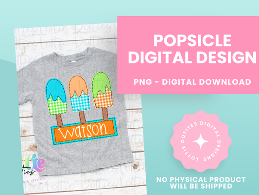 Popsicle Trio PNG - Popsicle  Sublimation - Digital Download