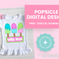 Popsicle Trio PNG - Popsicle  Sublimation - Digital Download