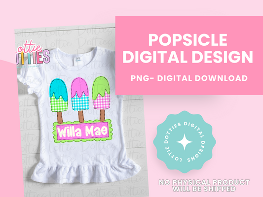 Popsicle Trio PNG - Popsicle  Sublimation - Digital Download