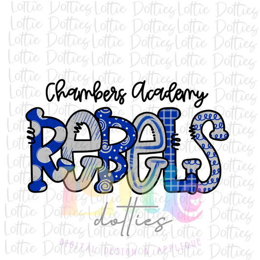 Rebels PNG - Digital Download - Chambers Academy Rebels Sublimation Design