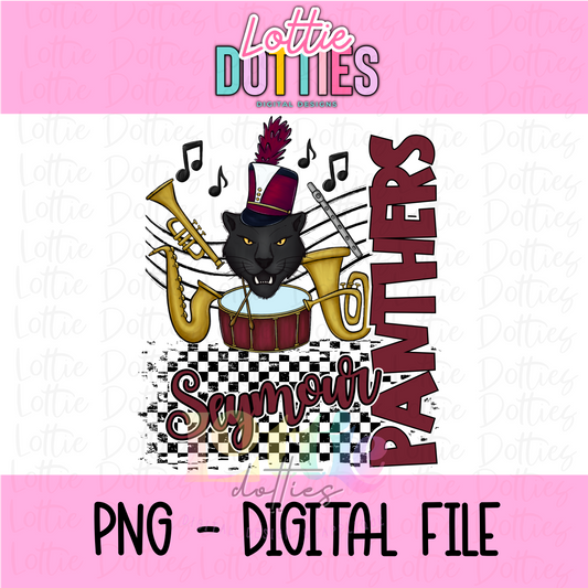 Panthers Band PNG - Panthers sublimation design - Digital Download