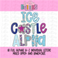 Ice castle Inspired Alphabet | Alpha Pack | Alphabet Clipart | Instant Download | Alpha Pack