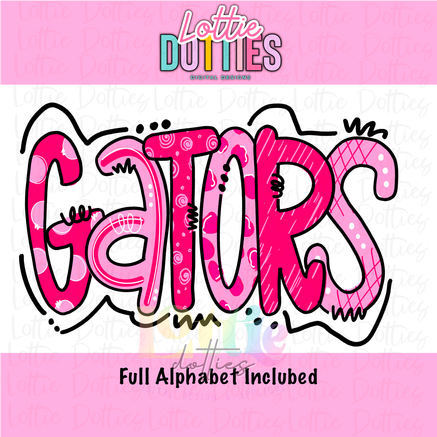 Gators PNG   - Digital Download - Sublimation Design - Pink