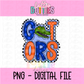 Gators PNG   - Digital Download - Sublimation Design - poppy Mascot Orange and Blue