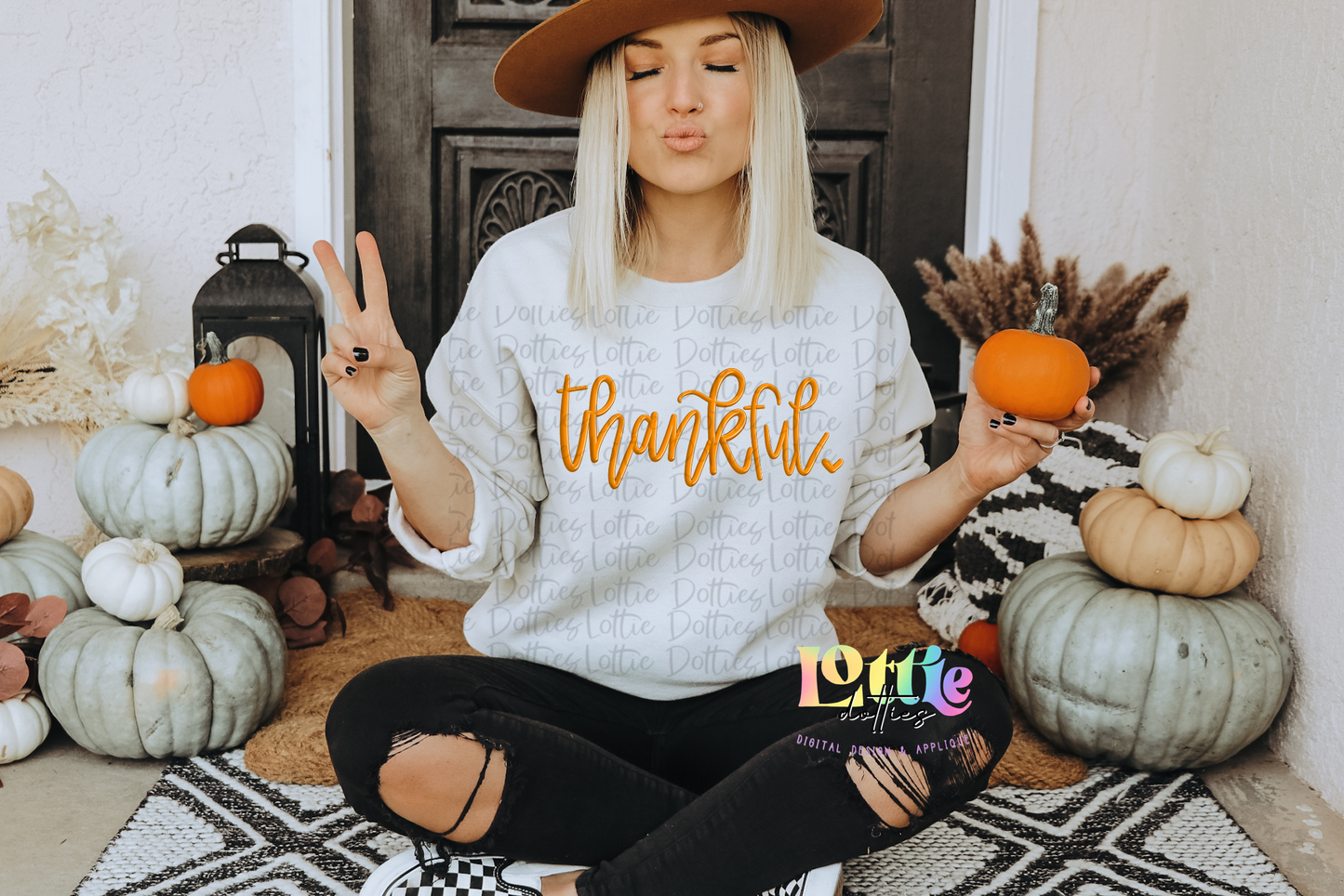 Thankful  Png - Thanksgiving Design- Digital Download
