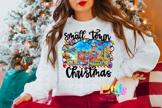 Custom Small Town Christmas Watercolor Listing - Digital Download