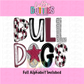 Bulldogs poppy PNG - Digital Download - Bulldogs Sublimation Design - Maroon and Black