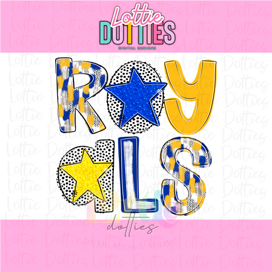 Royals Poppy  PNG - Royals Sublimation - Digital Download - Royal and Gold