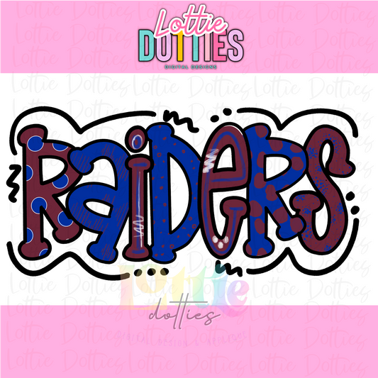 Raiders  PNG   - Digital Download - Raiders Sublimation Design - Maroon and Royal Blue