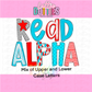 Read Alpha PNG -Blue and Red Alpha Sublimation - Digital Download