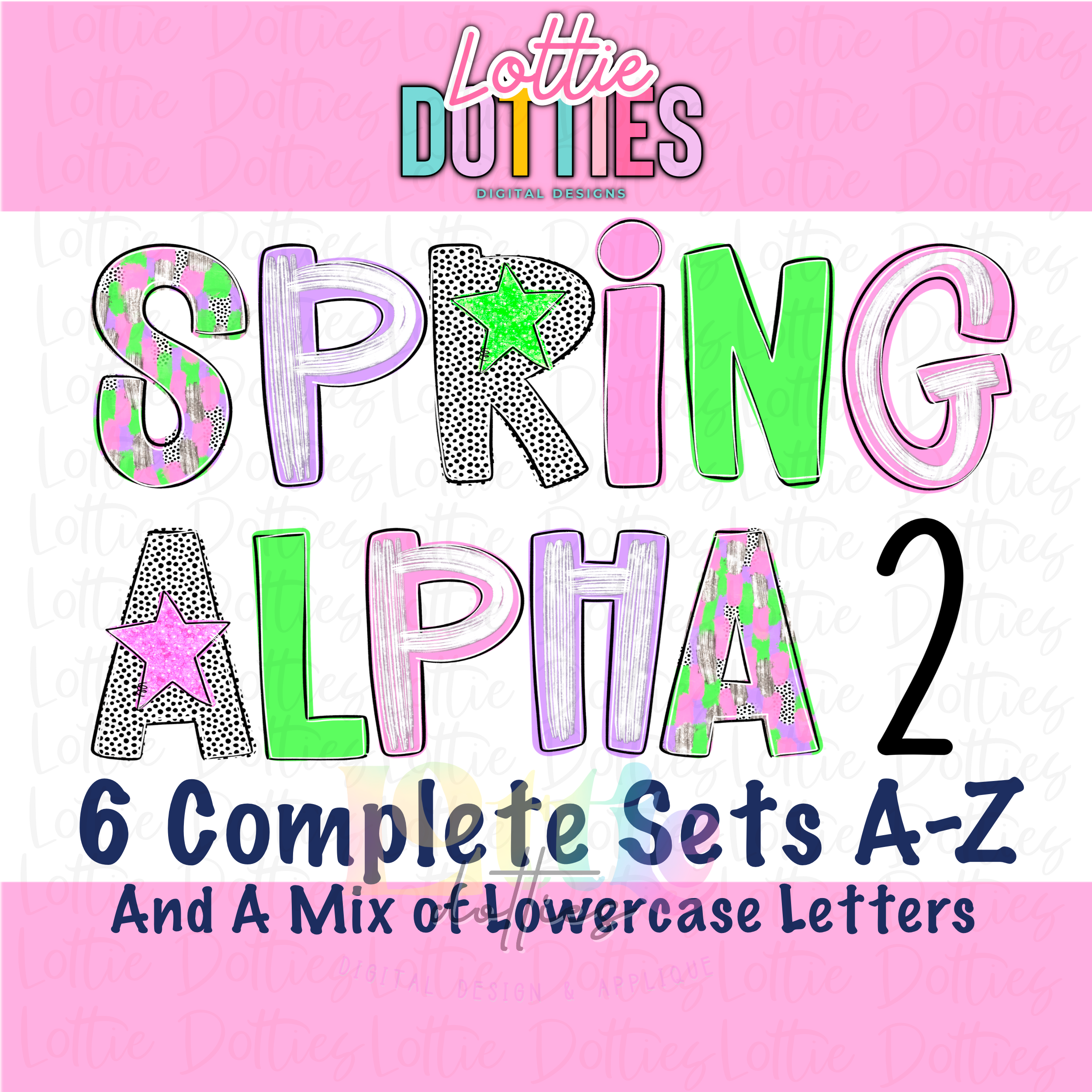 Spring Alpha 2 PNG - Alpha Set Sublimation- Digital Download – Lottie ...